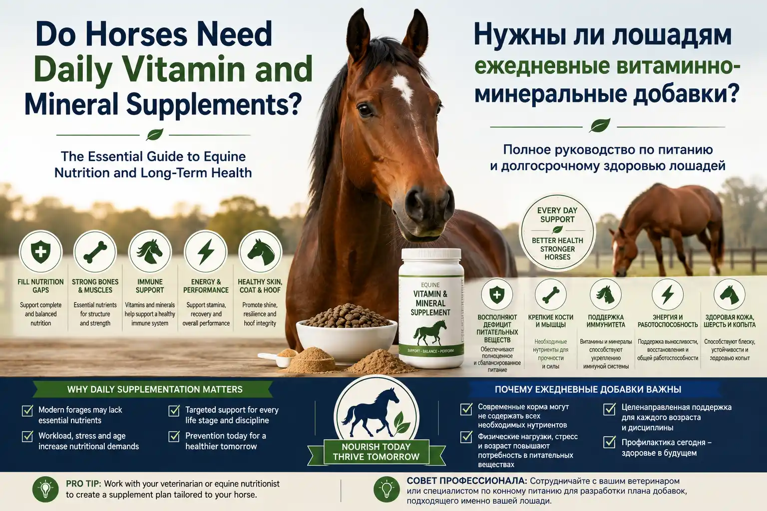 Do Horses Need Daily Vitamin and Mineral Supplements