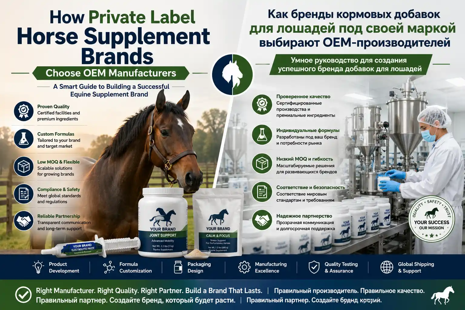 How Private Label Horse Supplement Brands Choose OEM Manufacturers