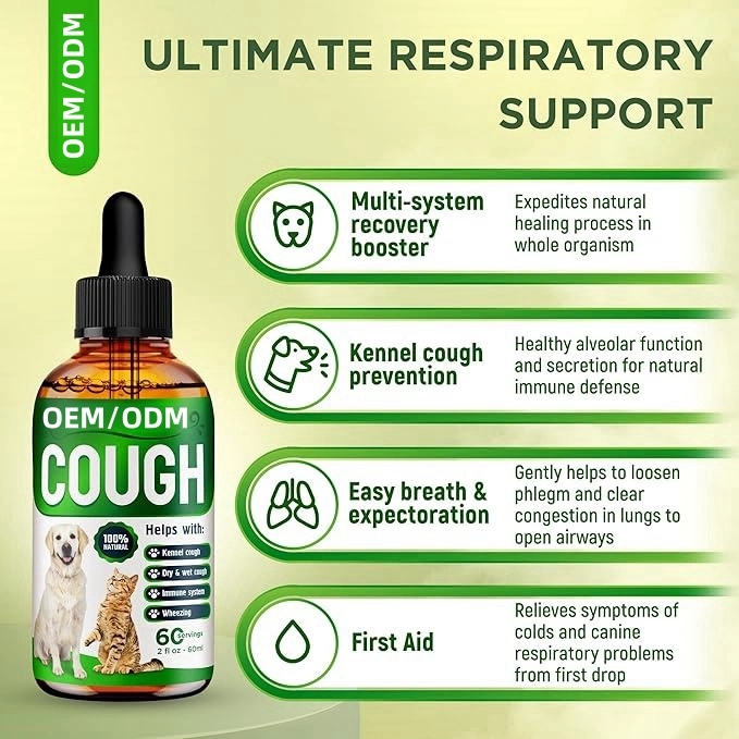 Cough & Respiratory Liquid Supplement for Pets - view 2