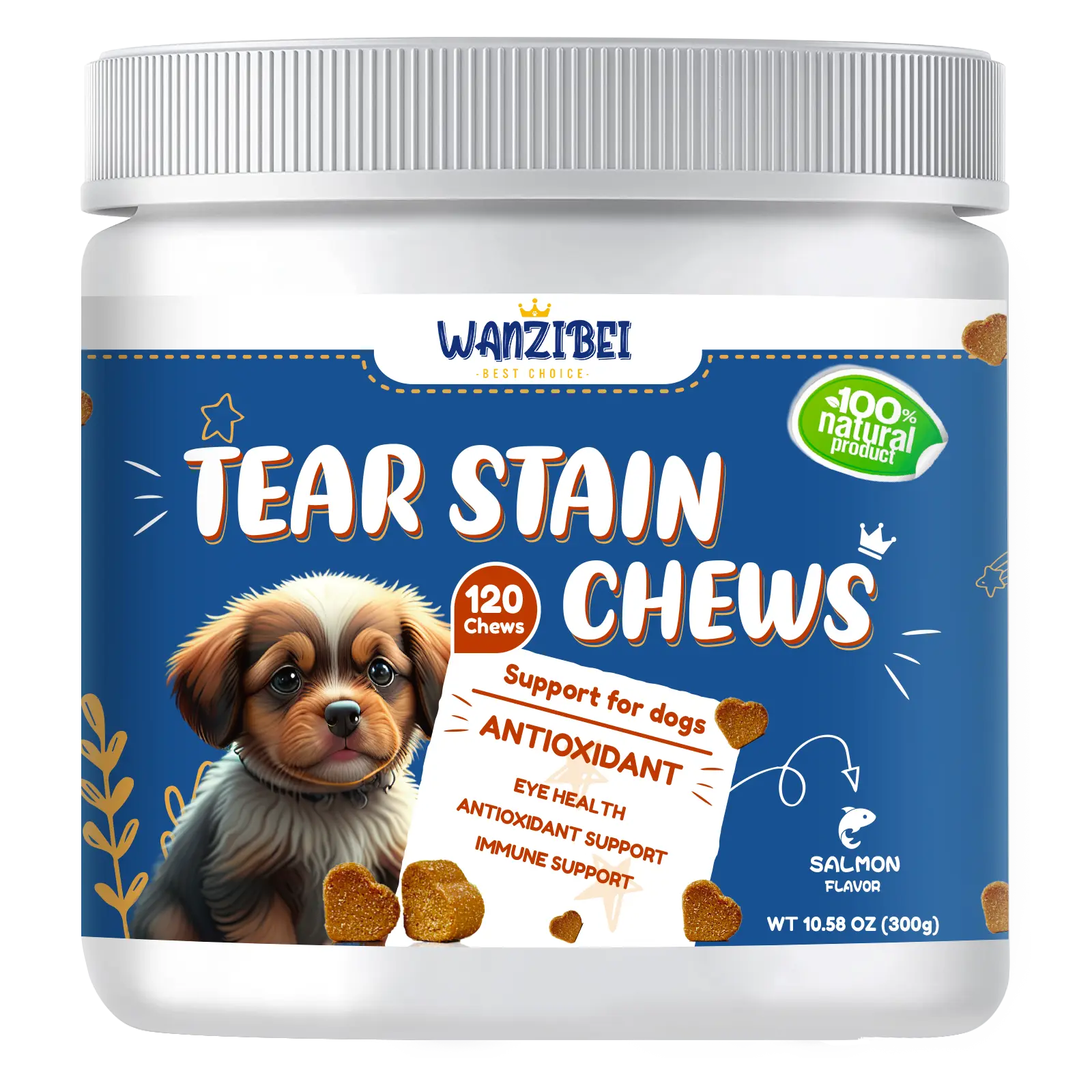 Tear Stain Relief Soft Chews for Dogs