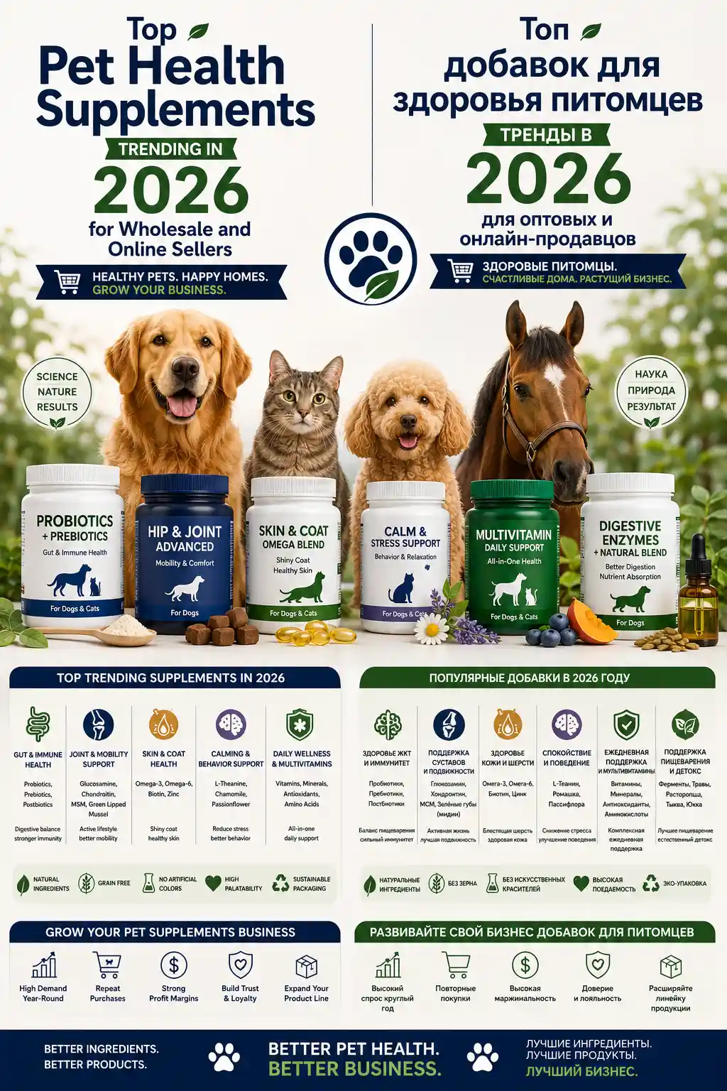 Top Pet Health Supplements Trending in 2026 for Wholesale and Online Sellers