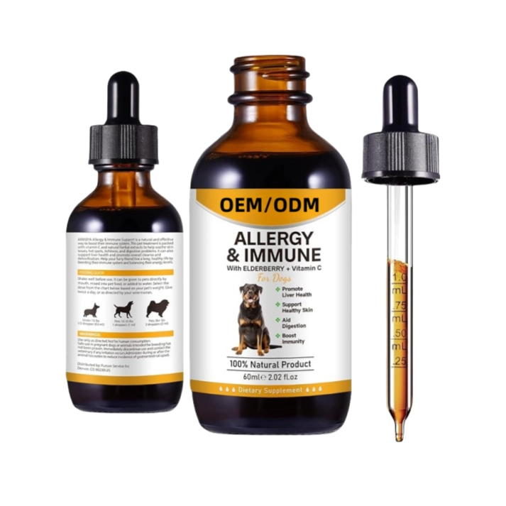 Allergy Relief Liquid Drops for Dogs & Cats