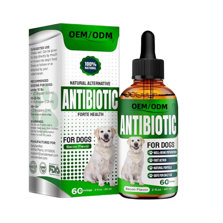 Natural Antibiotic Support Liquid Drops for Dogs & Cats