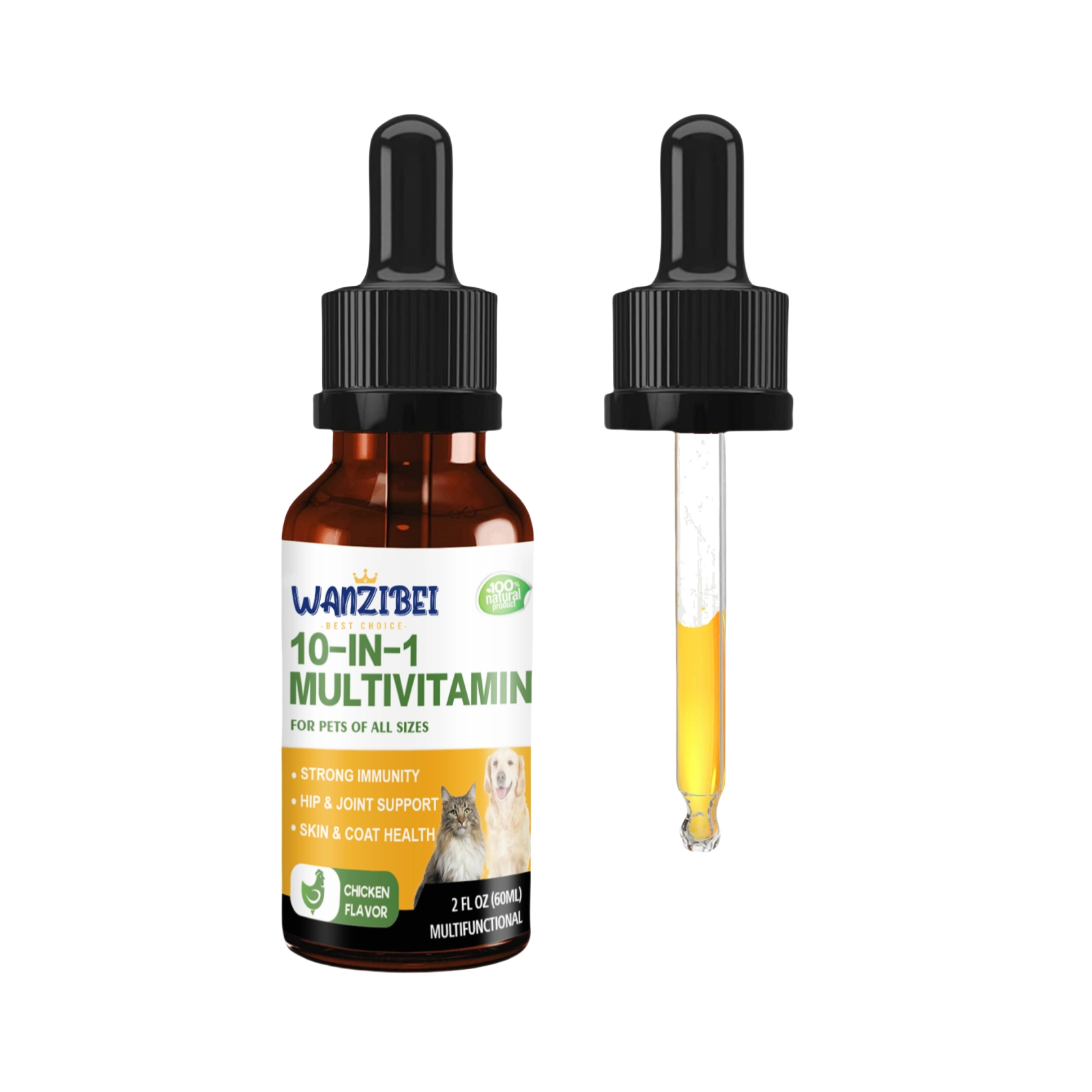 Multi-Vitamin Liquid Drops for Dogs & Cats