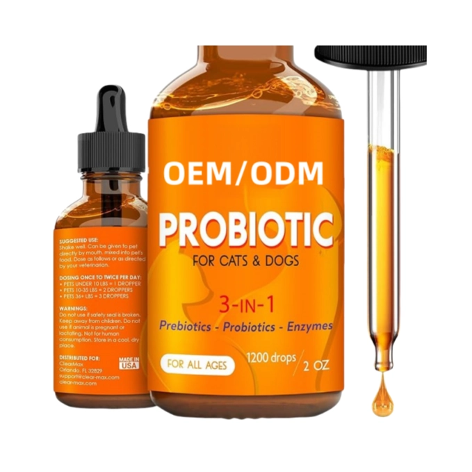 Probiotic Liquid Drops for Dogs & Cats