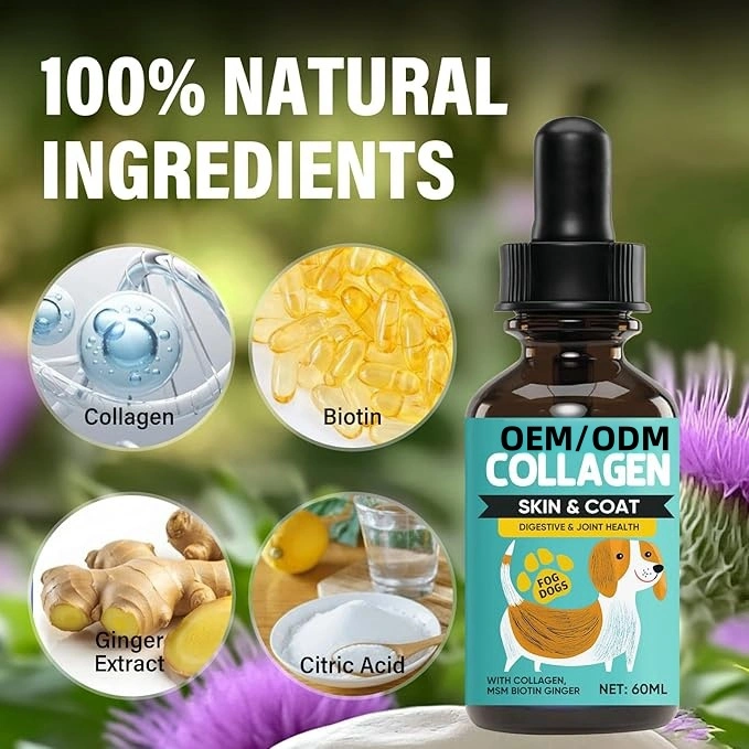 Skin & Coat Liquid Drops for Dogs & Cats 4