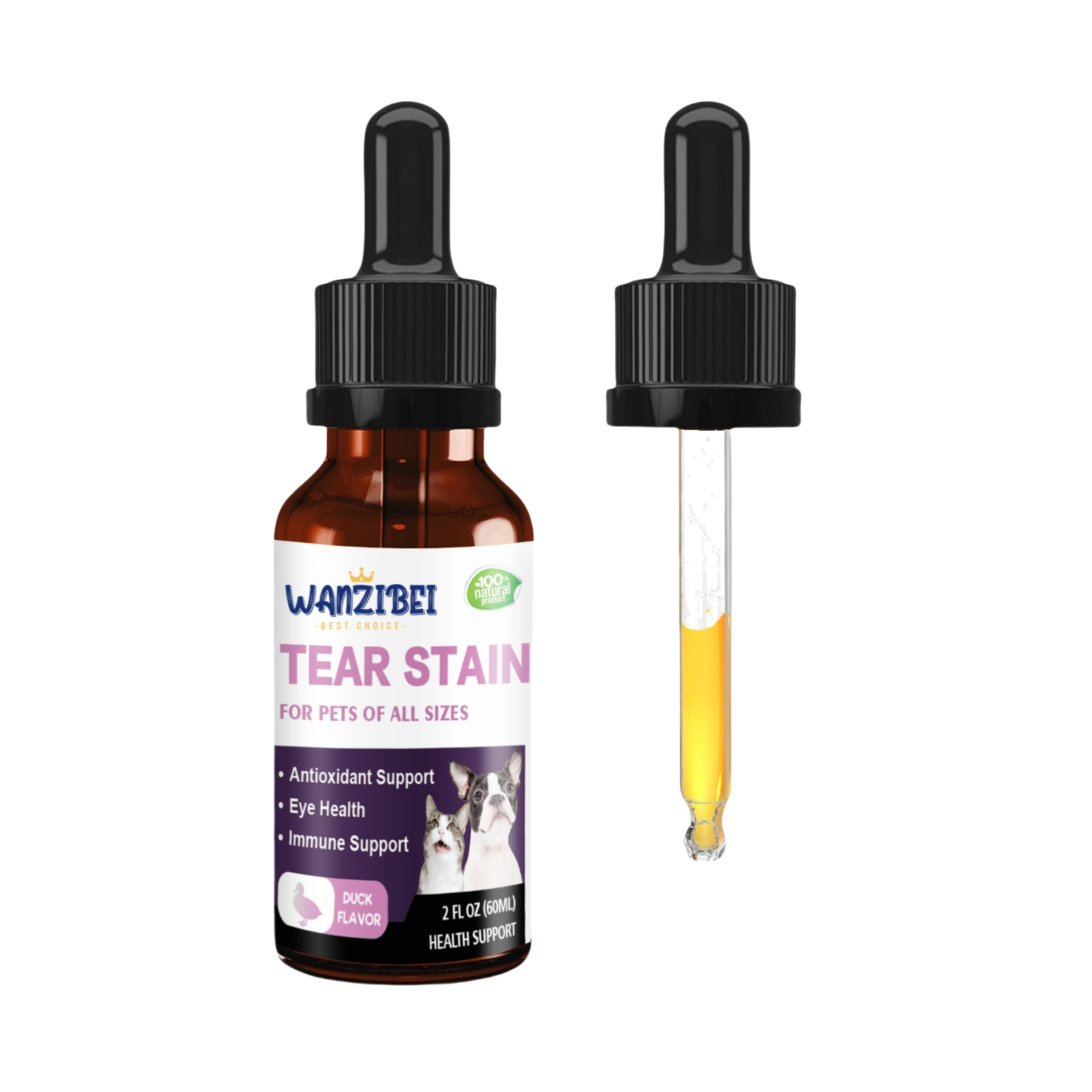 Tear Stain Liquid Drops for Dogs