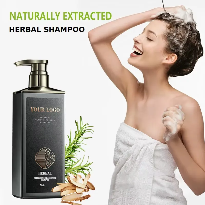 Private Label 15-Herbs Sulfate-Free Anti-Dandruff Shampoo & Conditioner Set – Oil & Flake Control - Image 2