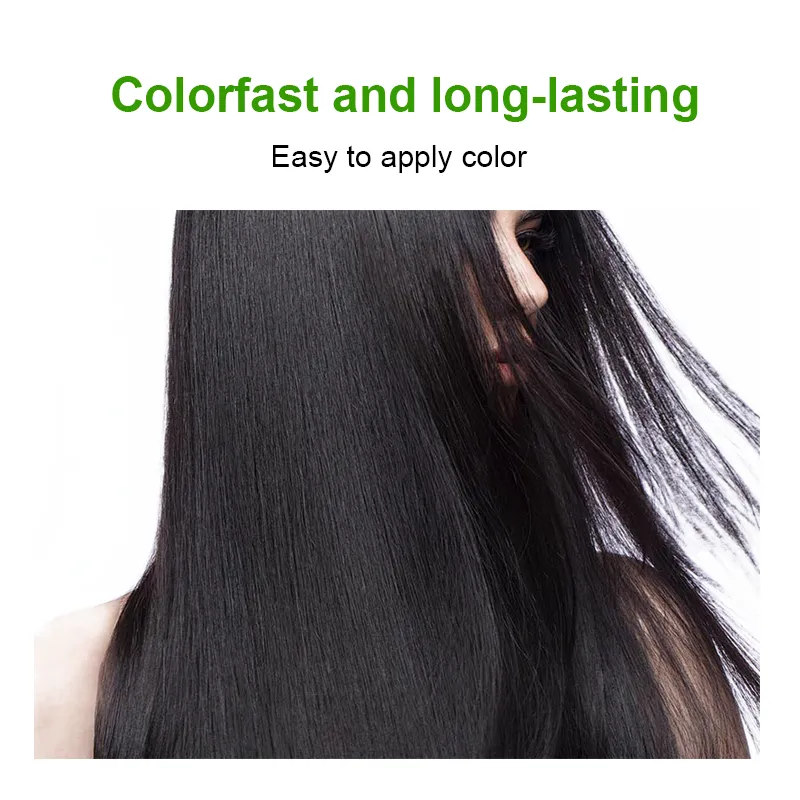 Sanrong OEM Apple Black Ammonia-Free Hair Color Cream – Natural Stain-Free Black Formula - Image 2