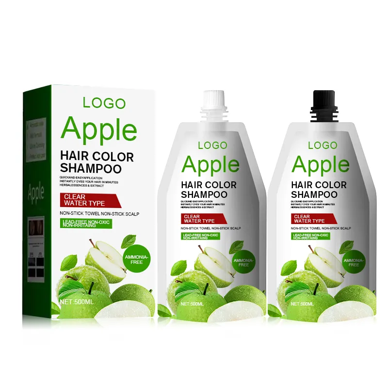 Manufacturer Black Brown Apple Extract Hair Color – Non-Irritating, Fragrant, Long-Lasting Formula
