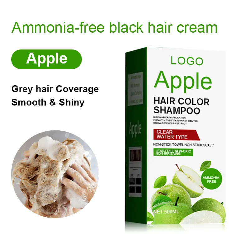 Manufacturer Black Brown Apple Extract Hair Color – Non-Irritating, Fragrant, Long-Lasting Formula - Image 2