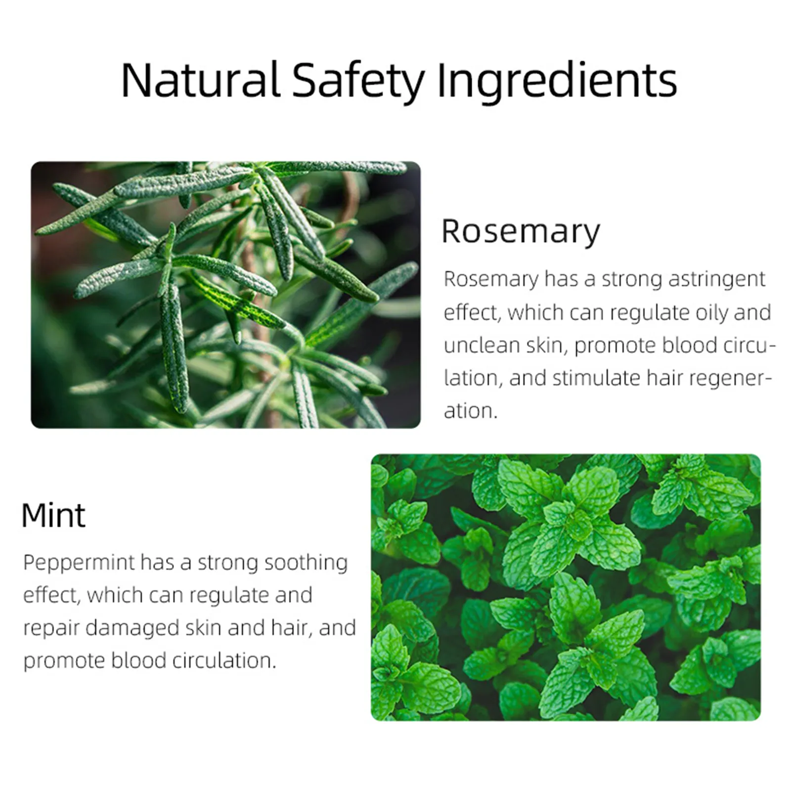 OEM 60ml Organic Rosemary Mint Scalp & Hair Strengthening Essential Oil with Biotin - Image 5