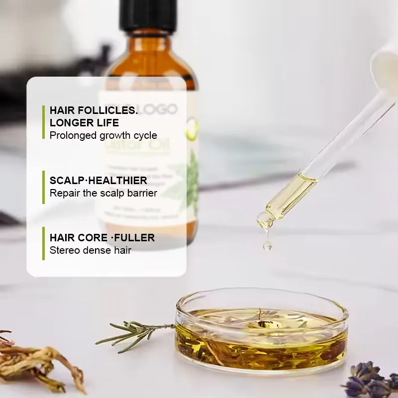 Private Label Peppermint Keratin Collagen Hair Regrowth Oil – Argan & Tea Tree Scalp Treatment - Image 5