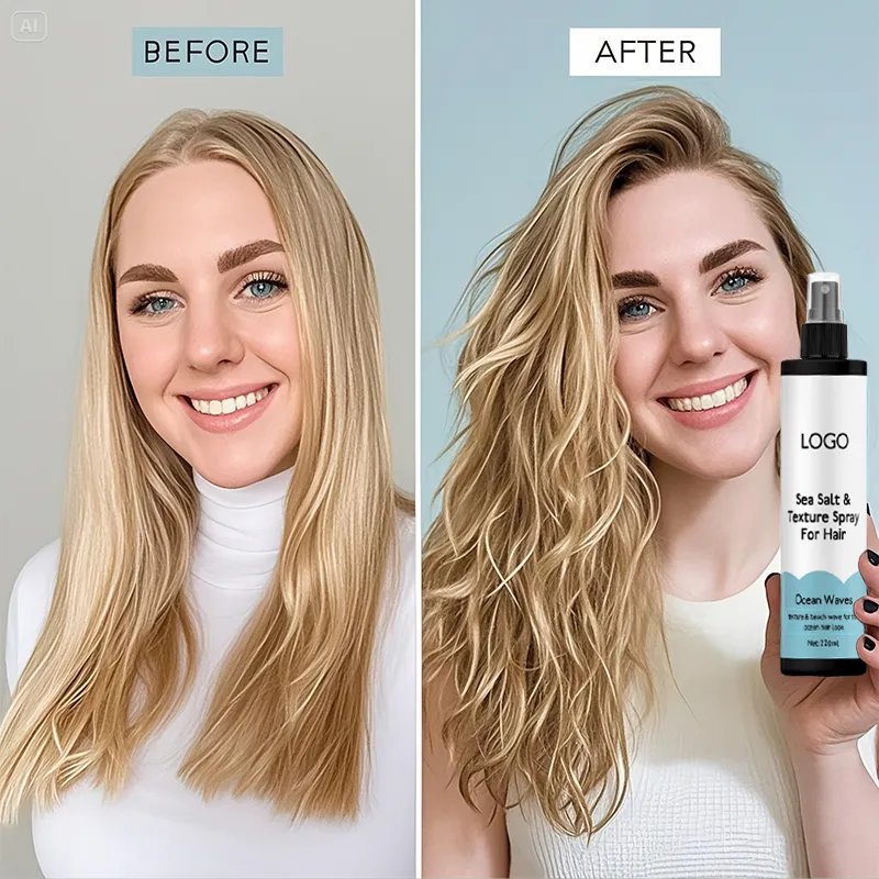 Custom Logo Organic Sea Salt Volumizing Hair Spray for Men & Women – Salon-Grade Texturizing Mist - Image 6