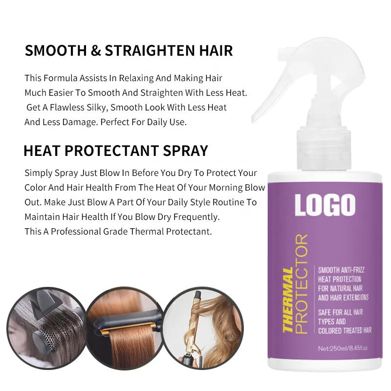 Professional Thermal Protection Hair Spray – Private Label Heat Protectant for Styling Tools - Image 2