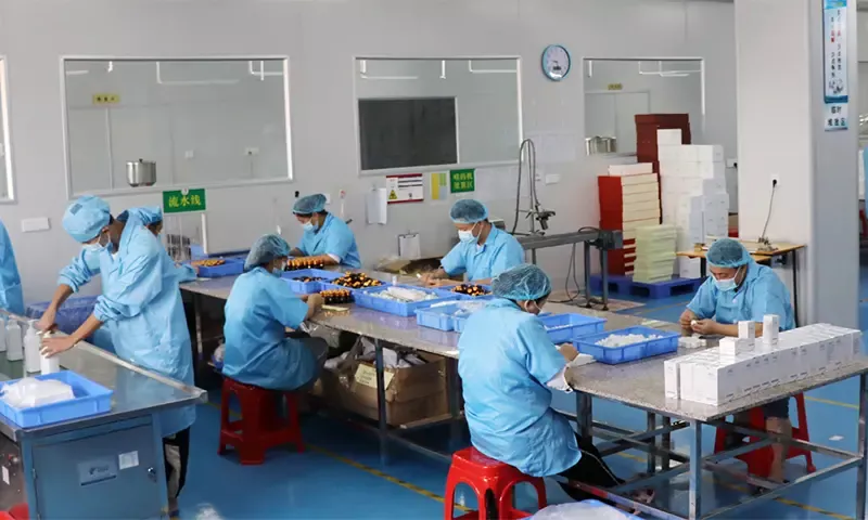 C-Beauty Industry production workshop with automated manufacturing equipment